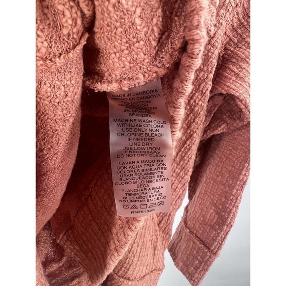 Vince Camuto Womens Size XXL 2XL Peach Knit Cardigan Sweater Boxy Crop Cozy - Picture 7 of 8